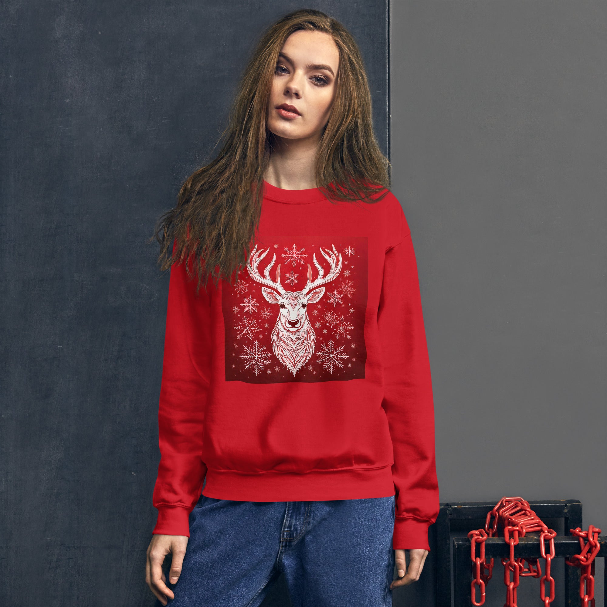unisex-christmas-sweatshirt-couples-christmas-sweater-red-white-wickedyo 6